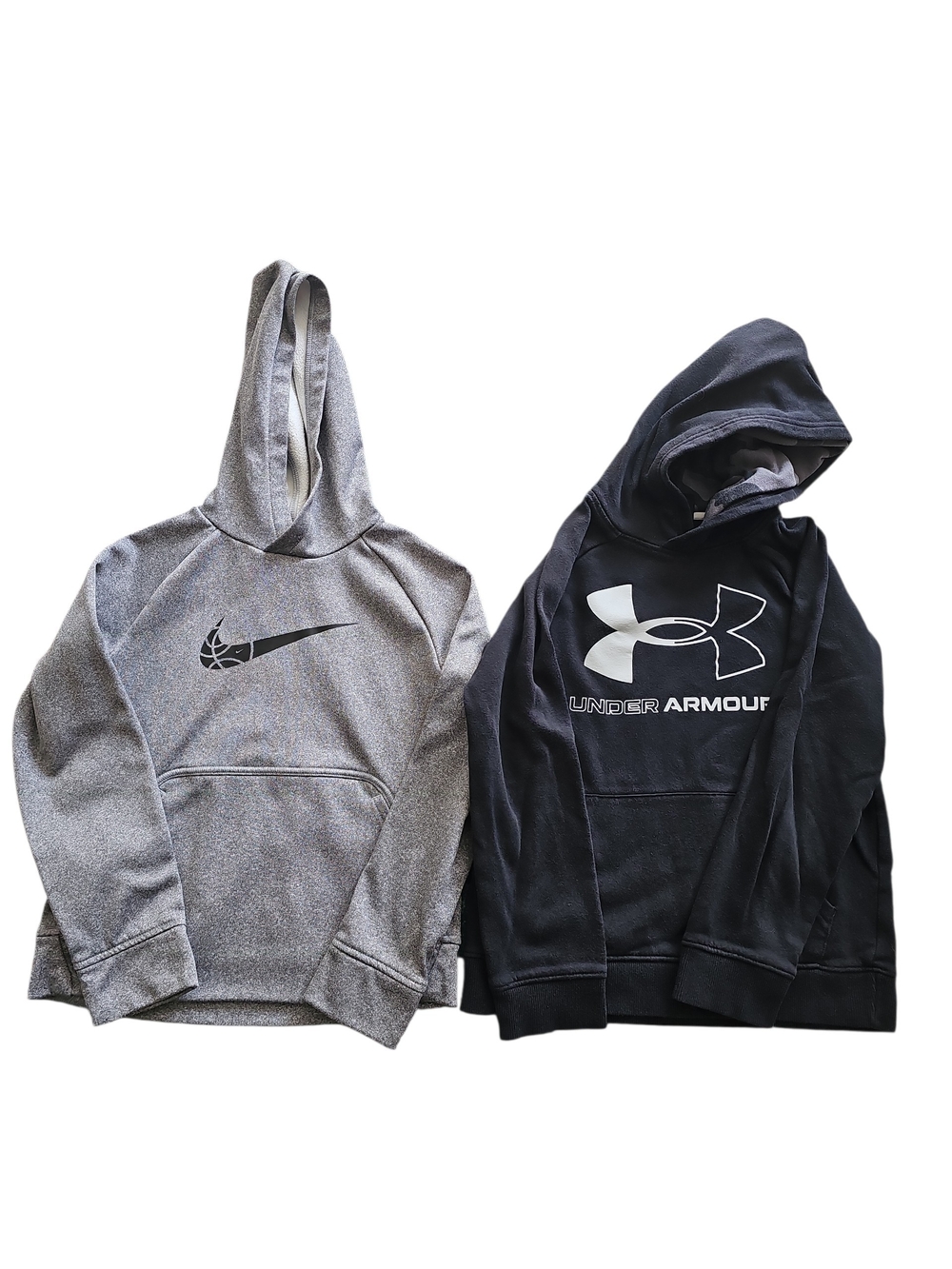 Under Armour Black & Gray Kids Hoodies - Logo Pullover Duo